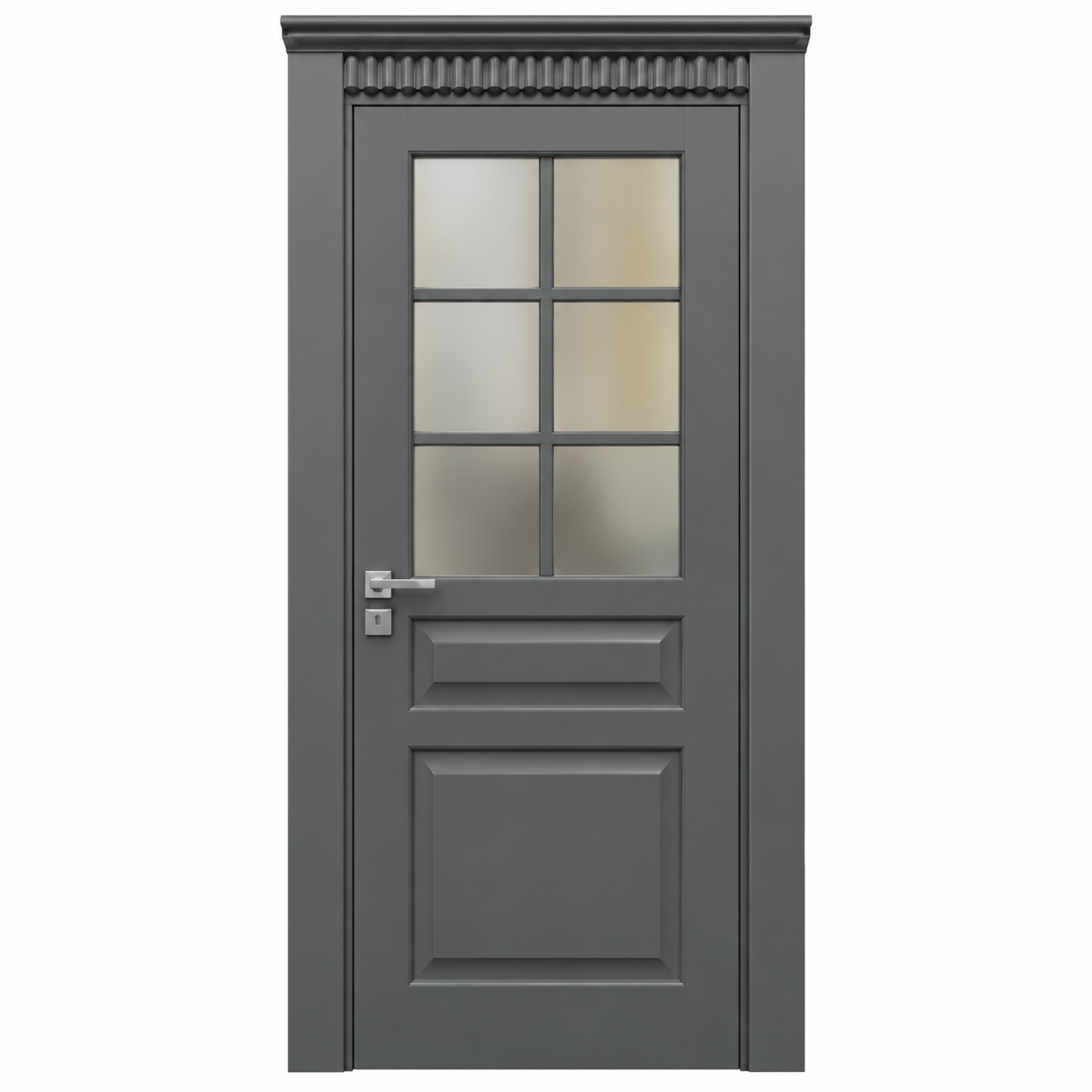 BY-5010A Porte intérieure Laqué Vitrée